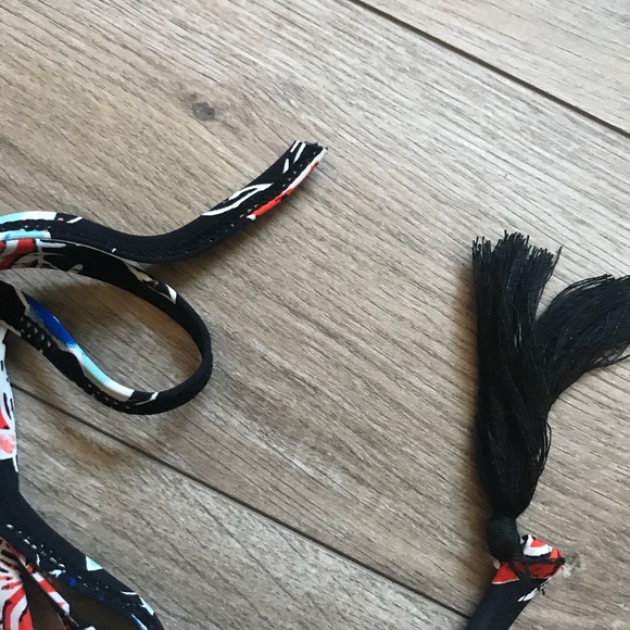 Tart Iris Floral Print Side Tie Swim Bottom FLAW - Picture 3 of 7